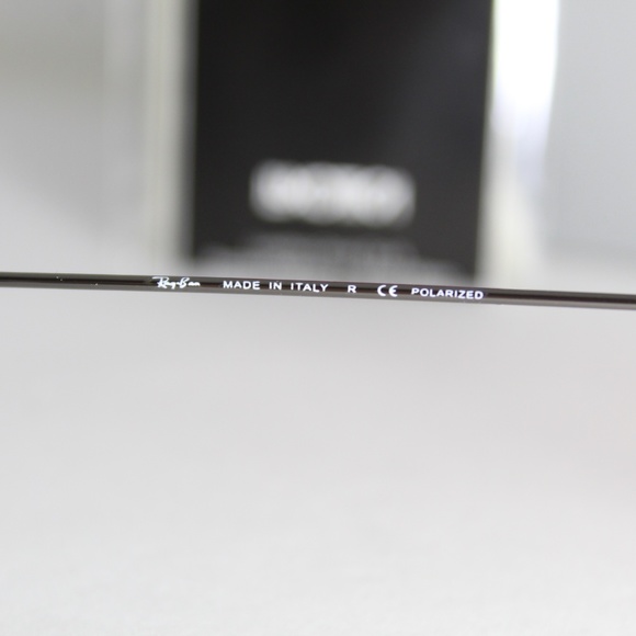 RAY-BAN RB 3025 004/58 POLARIZED GUNMETAL AVIATORS - Picture 7 of 8